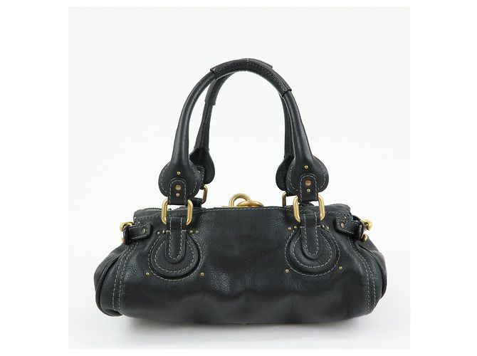 Chloé Borsa Tote Chloe Paddington in pelle Borsa a mano Nera - vista 2