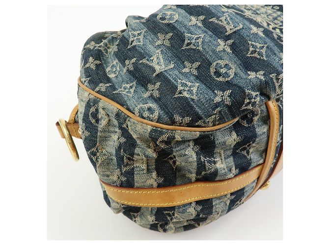 Louis Vuitton Monogram Denim Cabas Raye GM Borsa a mano 2Way M95336 - vista 10