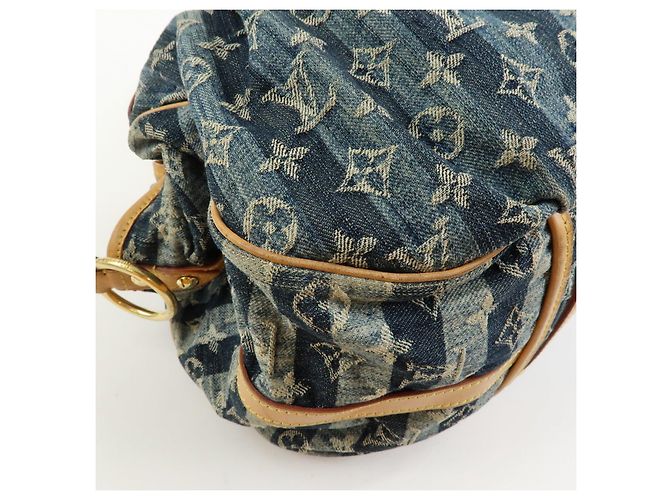 Louis Vuitton Monogram Denim Cabas Raye GM Borsa a mano 2Way M95336 - vista 12