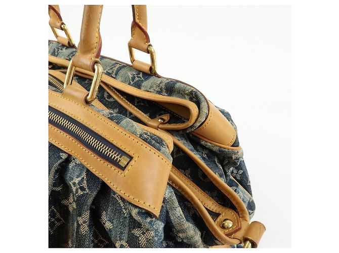 Louis Vuitton Monogram Denim Cabas Raye GM Borsa a mano 2Way M95336 - vista 13