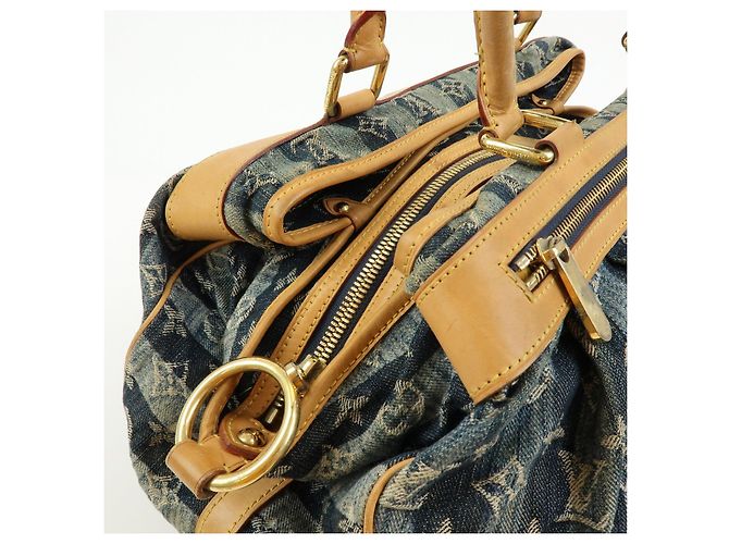 Louis Vuitton Monogram Denim Cabas Raye GM Borsa a mano 2Way M95336 - vista 14