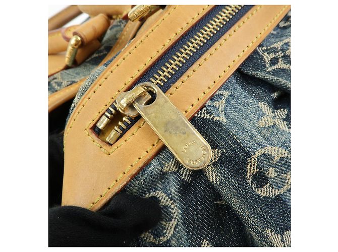 Louis Vuitton Monogram Denim Cabas Raye GM Borsa a mano 2Way M95336 - vista 16