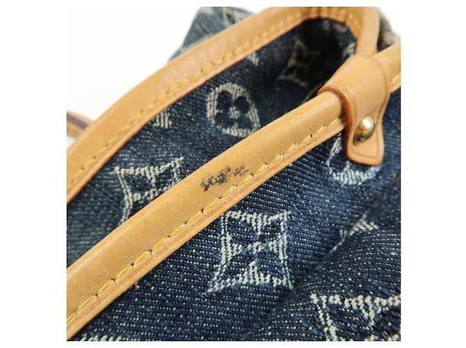 Louis Vuitton Monogram Denim Cabas Raye GM Borsa a mano 2Way M95336 - vista 17