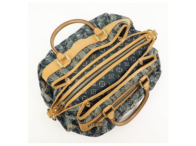 Louis Vuitton Monogram Denim Cabas Raye GM Borsa a mano 2Way M95336 - vista 19