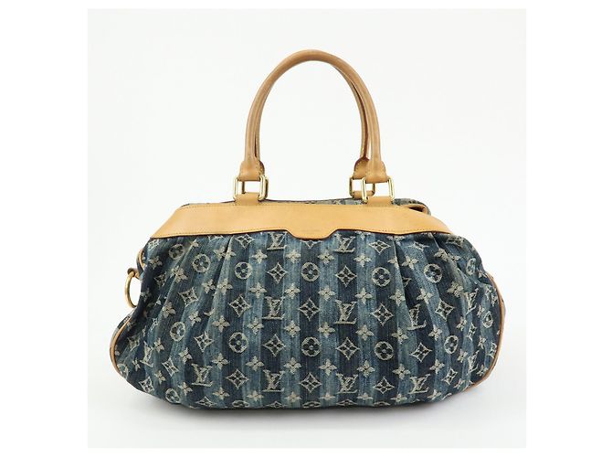 Louis Vuitton Monogram Denim Cabas Raye GM Borsa a mano 2Way M95336 - vista 2