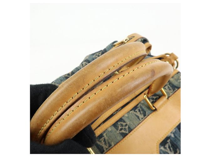 Louis Vuitton Monogram Denim Cabas Raye GM Borsa a mano 2Way M95336 - vista 7