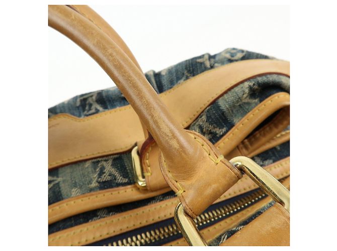 Louis Vuitton Monogram Denim Cabas Raye GM Borsa a mano 2Way M95336 - vista 9
