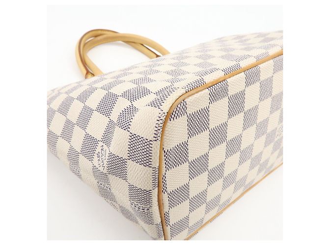 Borsa Tote Louis Vuitton Damier Azur Saleya PM N51186 - vista 12