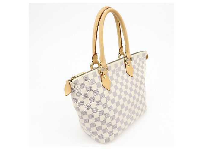 Borsa Tote Louis Vuitton Damier Azur Saleya PM N51186 - vista 4