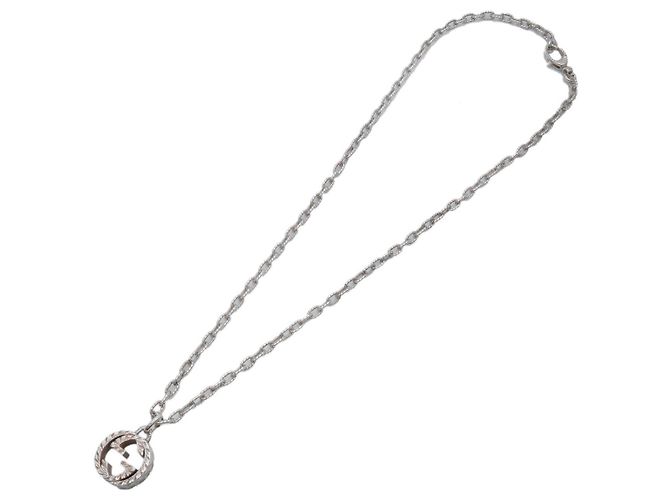 Collana a catena GUCCI Interlocking G Arabesque SV925 Silver - vista 3