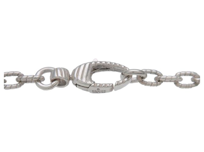 Collana a catena GUCCI Interlocking G Arabesque SV925 Silver - vista 4