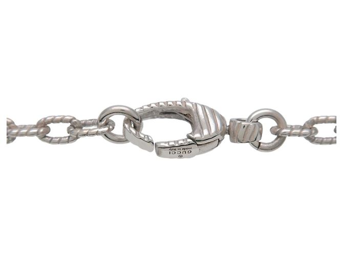 Collana a catena GUCCI Interlocking G Arabesque SV925 Silver - vista 5