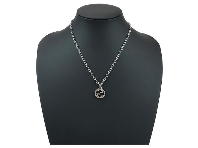 Collana a catena GUCCI Interlocking G Arabesque SV925 Silver - vista 7