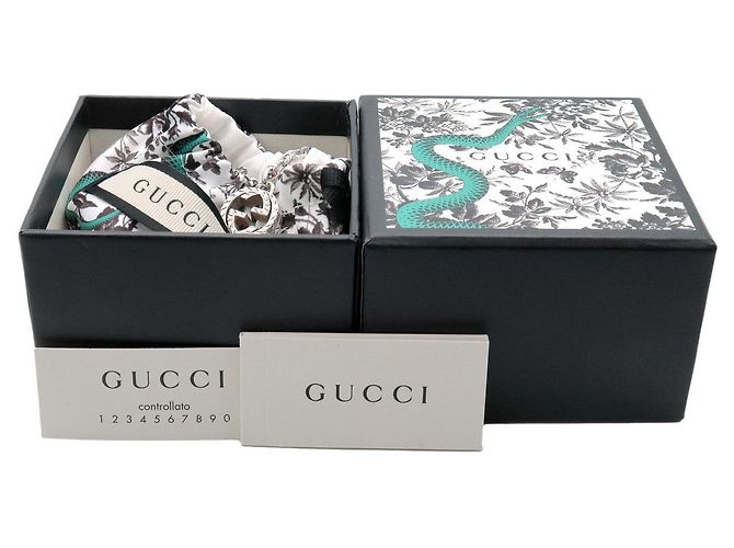Collana a catena GUCCI Interlocking G Arabesque SV925 Silver - vista 8