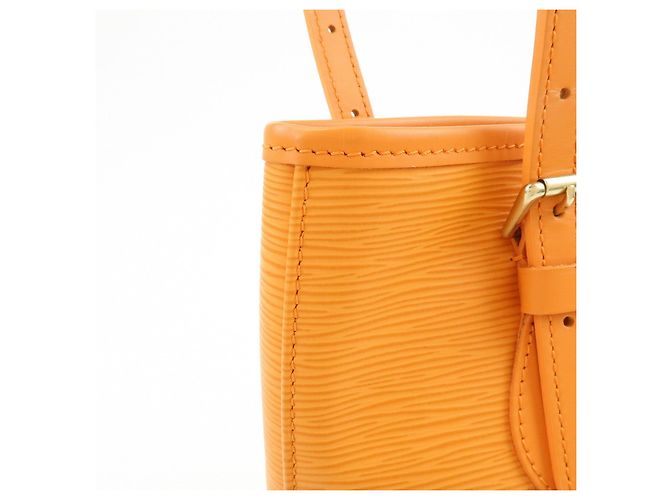 Louis Vuitton Epi Bucket PM Shoulder Bag Tote Bag Mandarin M5899H - vista 14