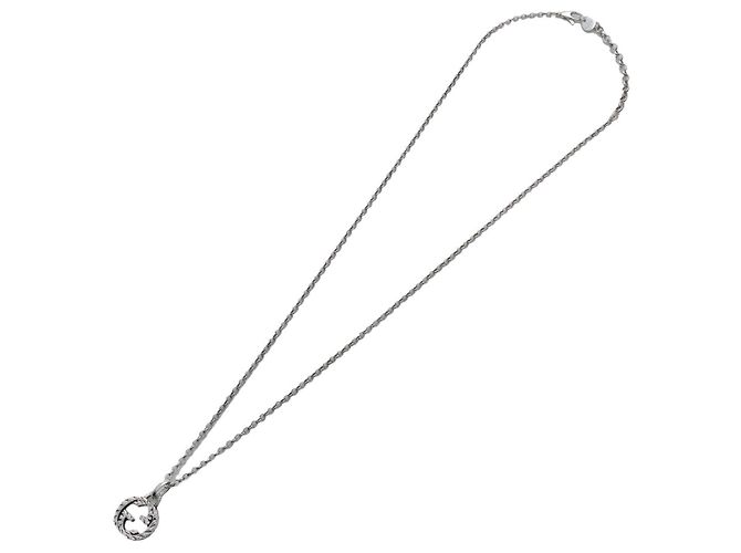 Collana a catena Arabesque Interlocking G GUCCI SV925 Siver - vista 3