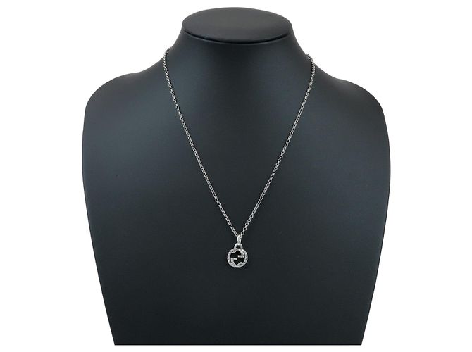 Collana a catena Arabesque Interlocking G GUCCI SV925 Siver - vista 6