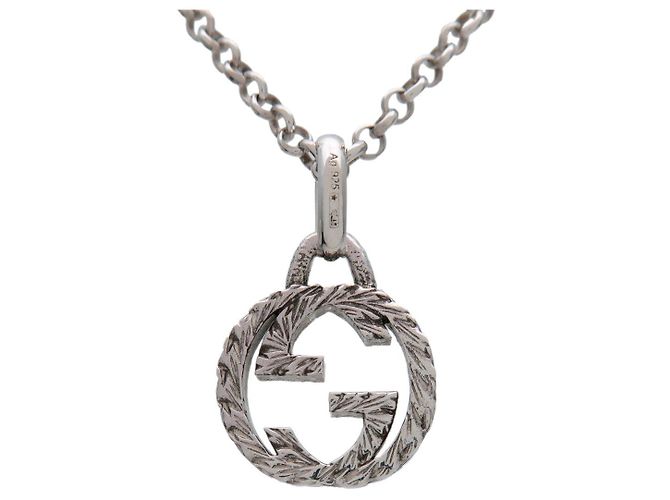 Collana a catena Arabesque Interlocking G GUCCI SV925 Silver - vista 2