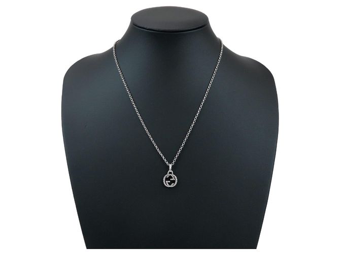 Collana a catena Arabesque Interlocking G GUCCI SV925 Silver - vista 6