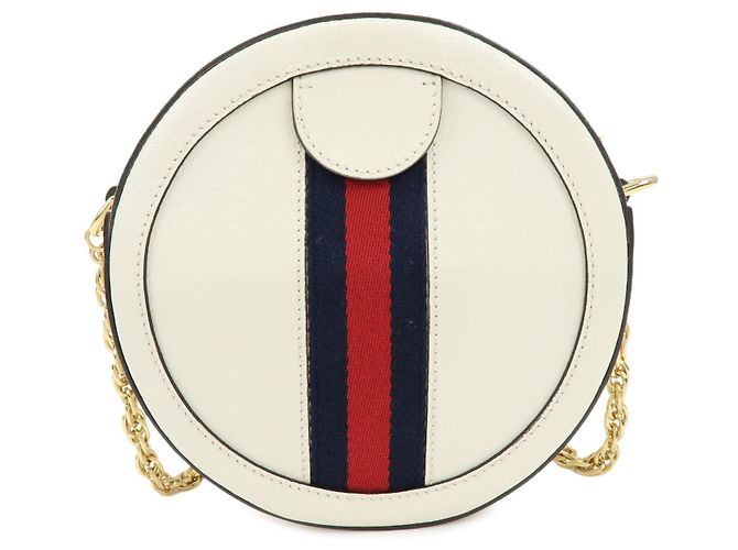 GUCCI Ophidia Sherry Double G Round Mini Chain Shoulder Bag 550618 - vista 2