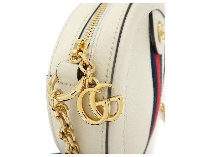 GUCCI Ophidia Sherry Double G Round Mini Chain Shoulder Bag 550618 - vista 7