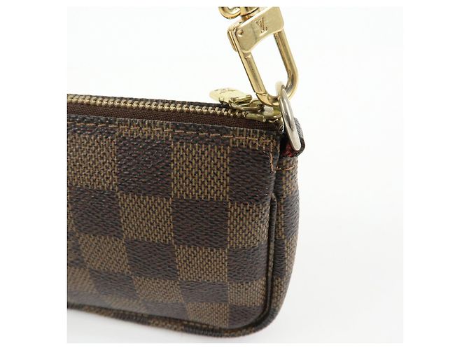 Louis Vuitton Damier Mini Pochette Accessoires Pouch Ebene N58009 - vista 16