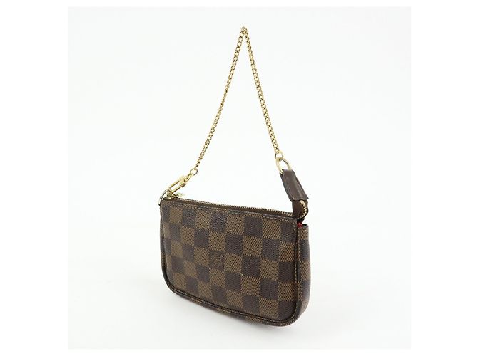 Louis Vuitton Damier Mini Pochette Accessoires Pouch Ebene N58009 - vista 3