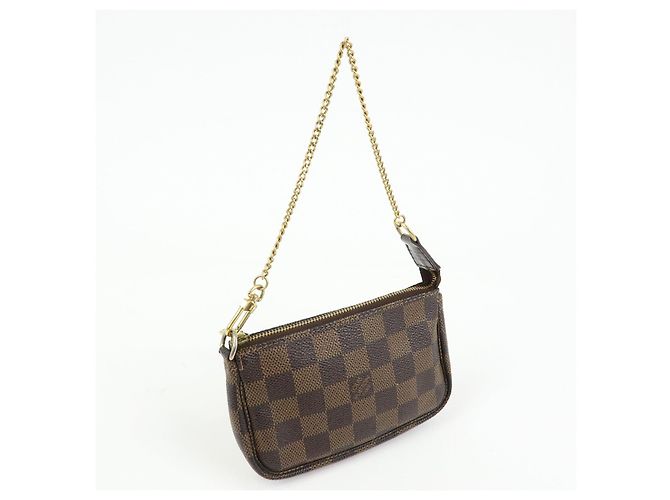 Louis Vuitton Damier Mini Pochette Accessoires Pouch Ebene N58009 - vista 4