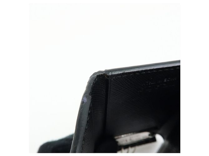 PRADA Saffiano Leather 6 Ring Key Case Key Holder Black 2PG222 - view 19