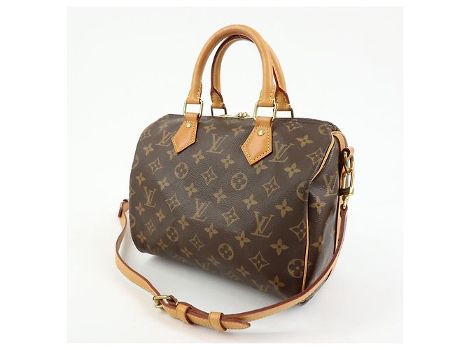 Louis Vuitton Monogram Speedy Bandouliere 25 Brown M41113 - vista 3