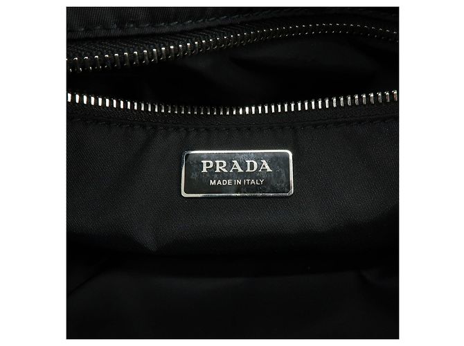PRADA Triangle Logo Nylon Leder 2Way Bag Handtasche White Pink 1BB062 - Ansicht 10