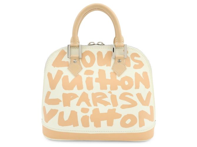 Louis Vuitton Monogram Graffiti Alma MM PVC Leather Hand Bag M92180 - vista 2