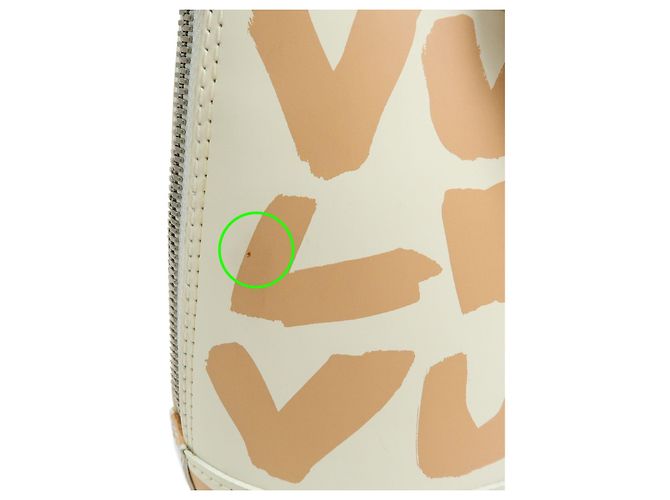 Louis Vuitton Monogram Graffiti Alma MM PVC Leather Hand Bag M92180 - vista 8