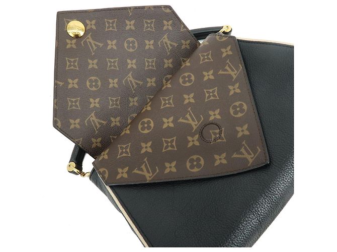Louis Vuitton Monogram Double V 2Way Bag Borsa a Tracolla Noir Black M54439 - vista 8