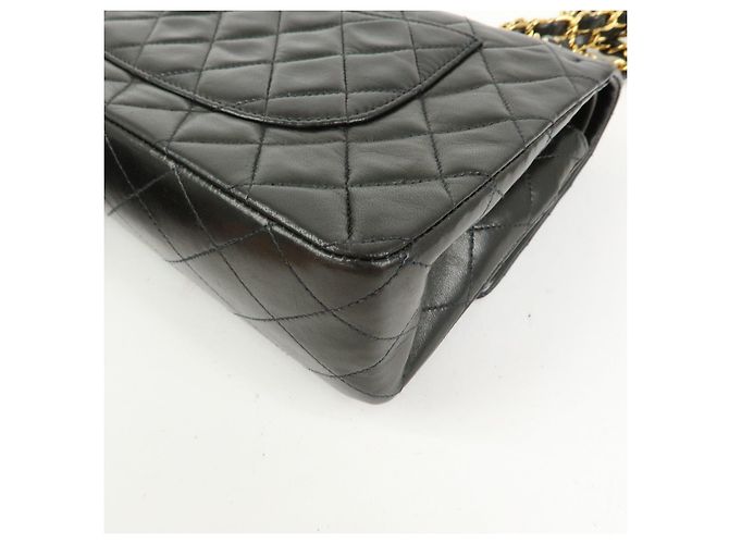 CHANEL Matelasse 25 Lamb Skin Double Flap Chain Shoulder Bag A011112 - vista 10