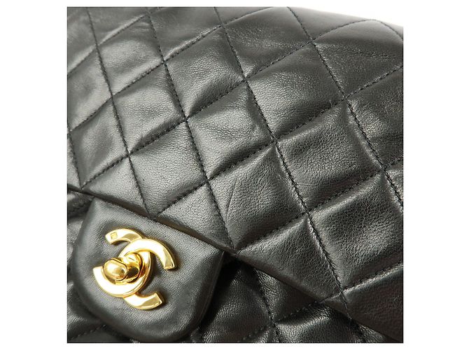 CHANEL Matelasse 25 Lamb Skin Double Flap Chain Shoulder Bag A011112 - vista 14