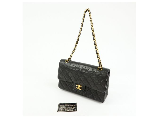 CHANEL Matelasse 25 Lamb Skin Double Flap Chain Shoulder Bag A011112 - vista 24
