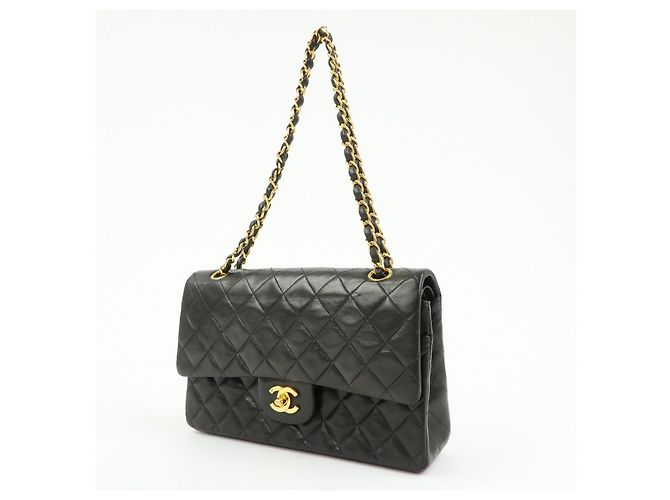 CHANEL Matelasse 25 Lamb Skin Double Flap Chain Shoulder Bag A011112 - vista 3