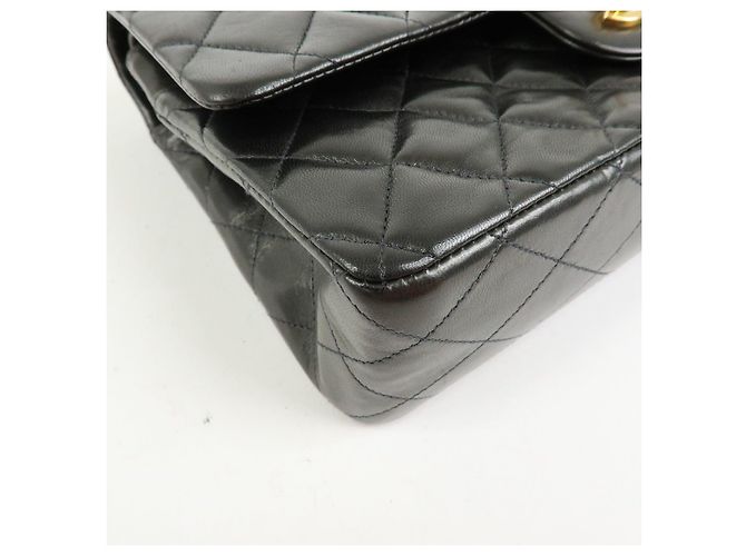 CHANEL Matelasse 25 Lamb Skin Double Flap Chain Shoulder Bag A011112 - vista 7