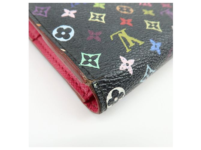 Louis Vuitton Multicolor Portefeuille Insolite Long Wallet Noir M93754 - vista 9