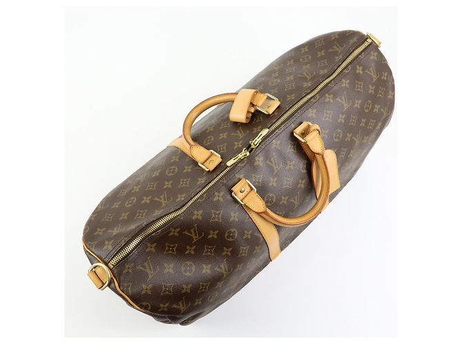 Louis Vuitton Monogram Keep All Bandouliere 55 Borsa Boston M41414 - vista 16