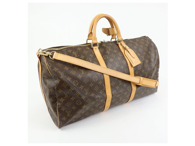 Louis Vuitton Monogram Keep All Bandouliere 55 Borsa Boston M41414 - vista 4