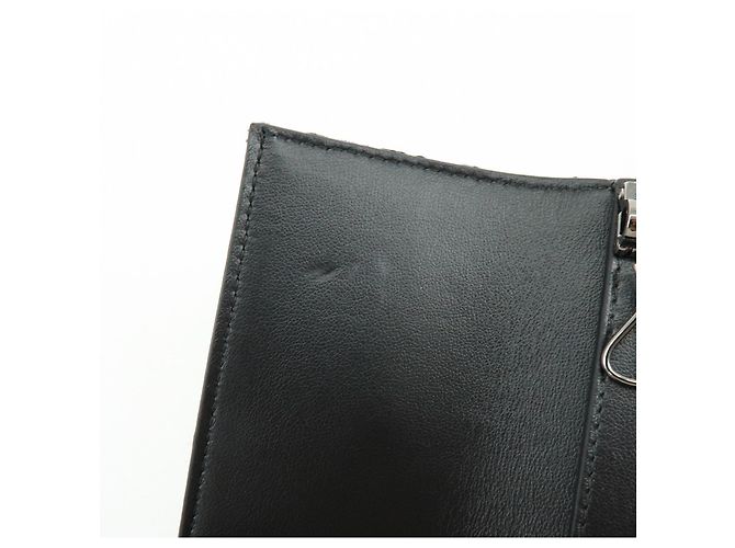 Christian Dior Oblique Canvas Leather 6 Rings Key Case Black - vista 14
