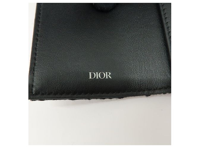 Christian Dior Oblique Canvas Leather 6 Rings Key Case Black - vista 17