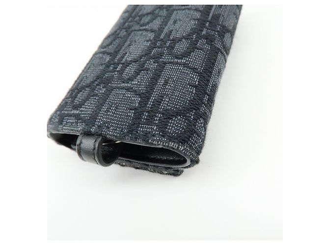 Christian Dior Oblique Canvas Leather 6 Rings Key Case Black - vista 8