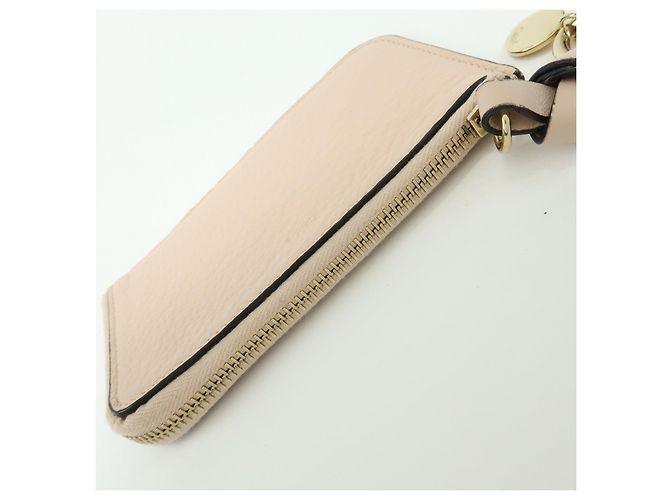 Chloé Monedero Chloe Alphabet Leather Fragment Case Pink Beige - vista 14