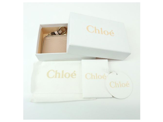 Chloé Monedero Chloe Alphabet Leather Fragment Case Pink Beige - vista 21