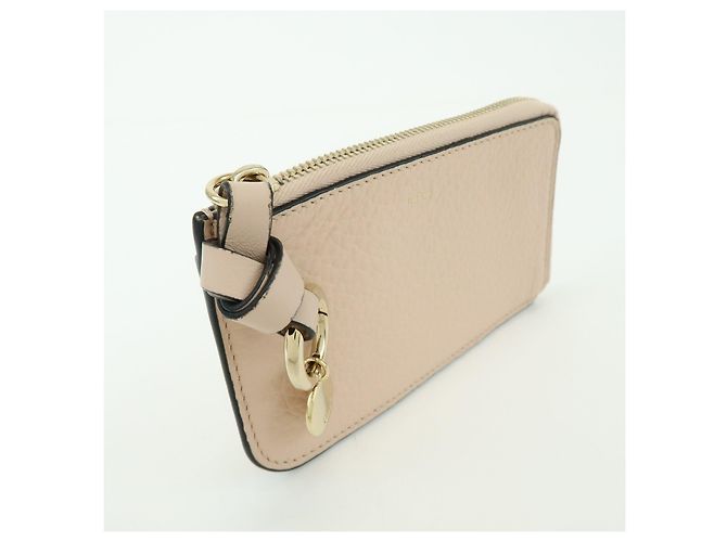 Chloé Monedero Chloe Alphabet Leather Fragment Case Pink Beige - vista 4