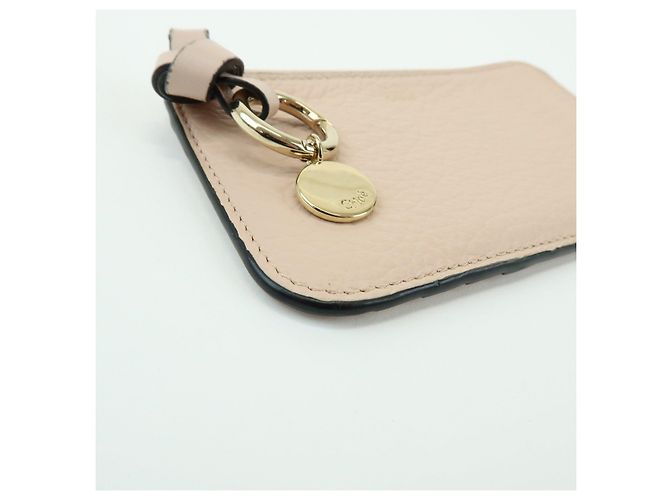 Chloé Monedero Chloe Alphabet Leather Fragment Case Pink Beige - vista 6