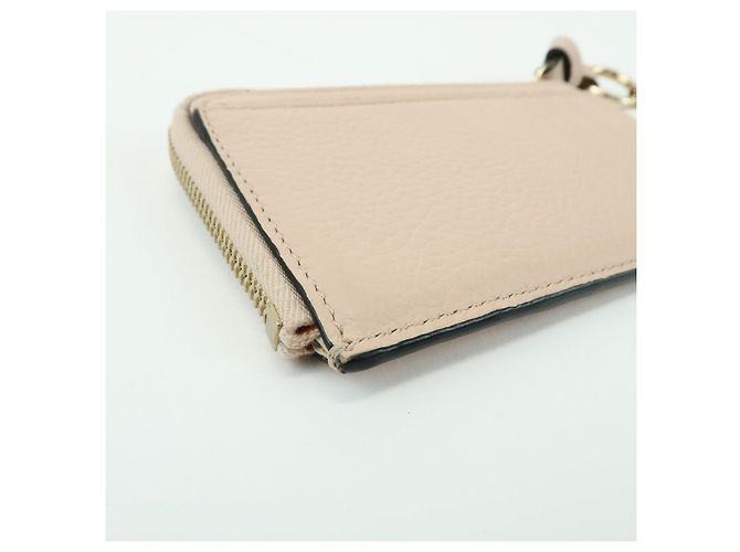 Chloé Monedero Chloe Alphabet Leather Fragment Case Pink Beige - vista 8